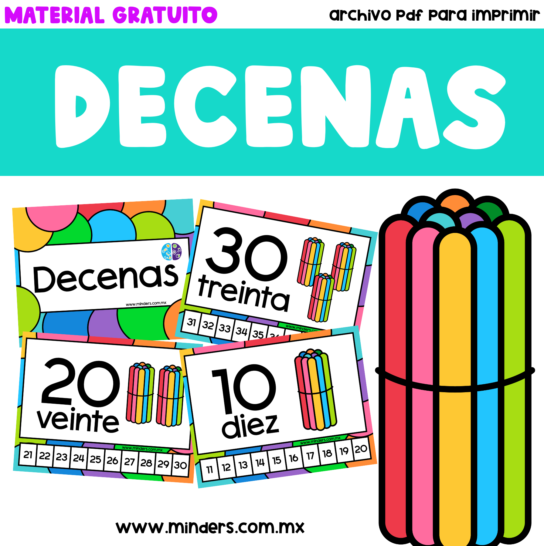 bloques de decenas imprimibles