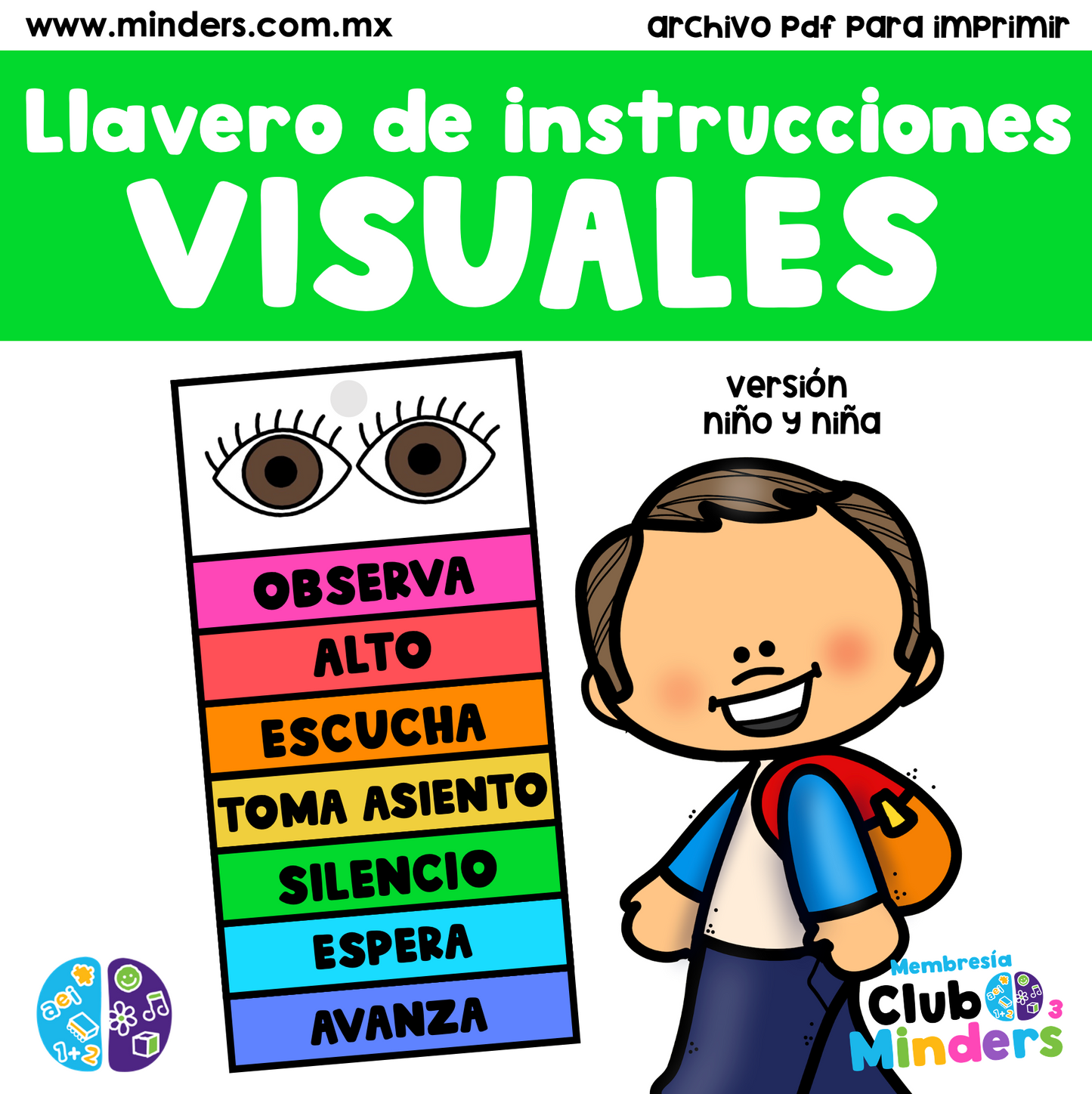Visual Instructions Keychain