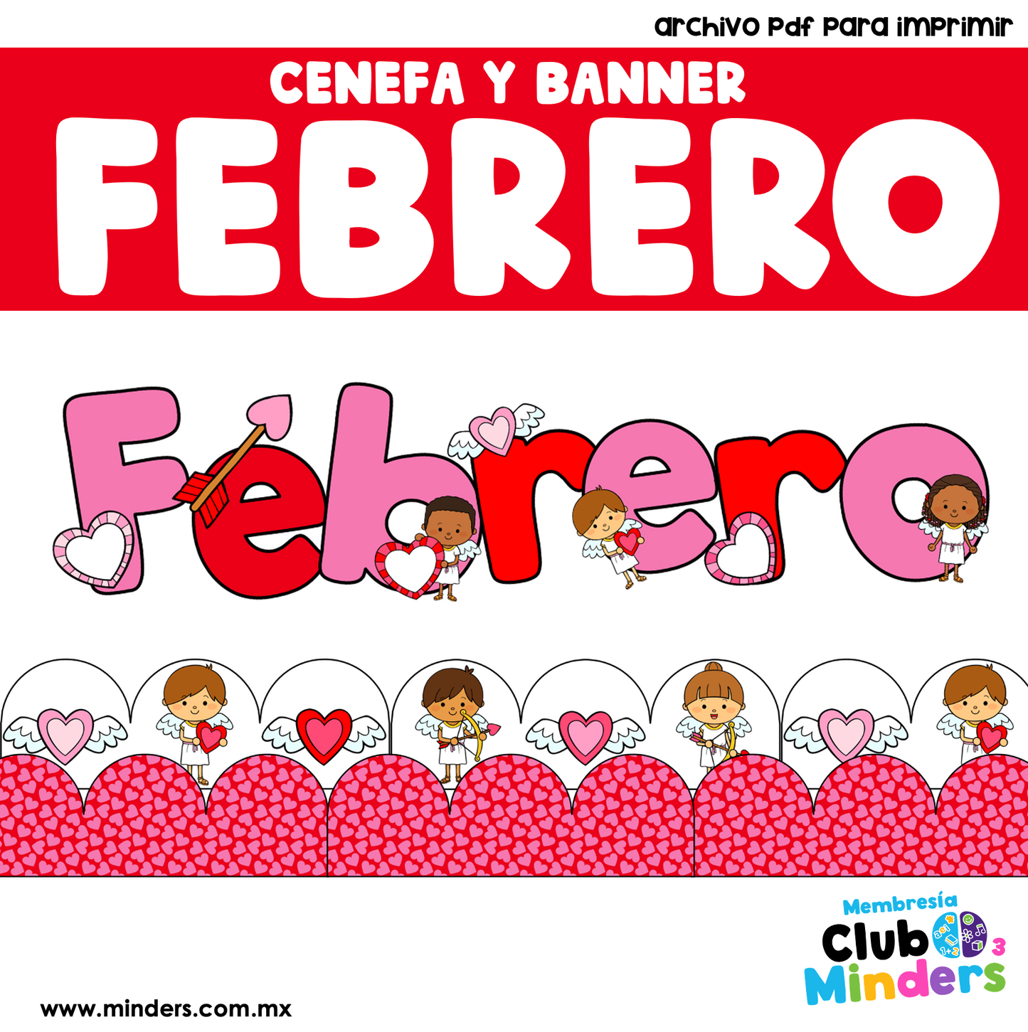 February Border and Banner