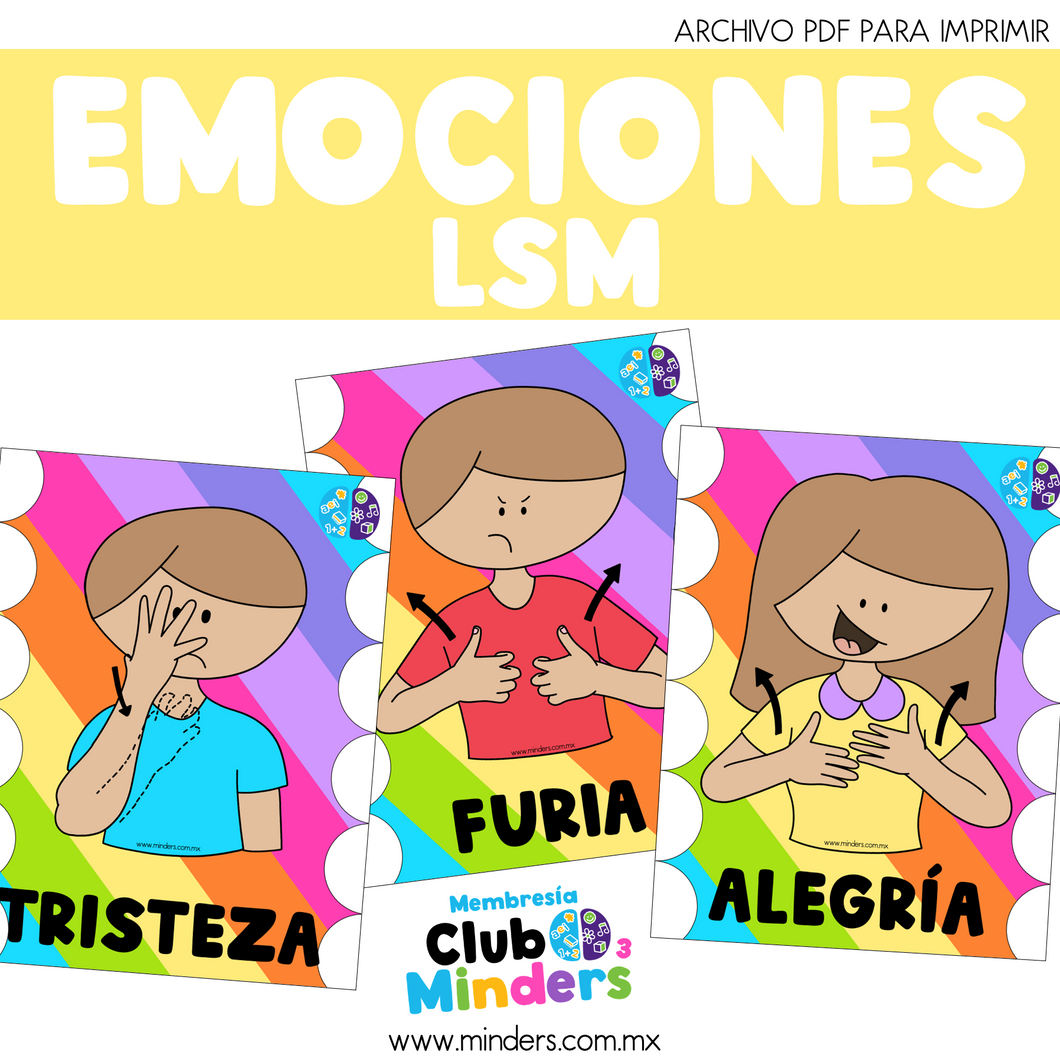 Posters de las Emociones LSM