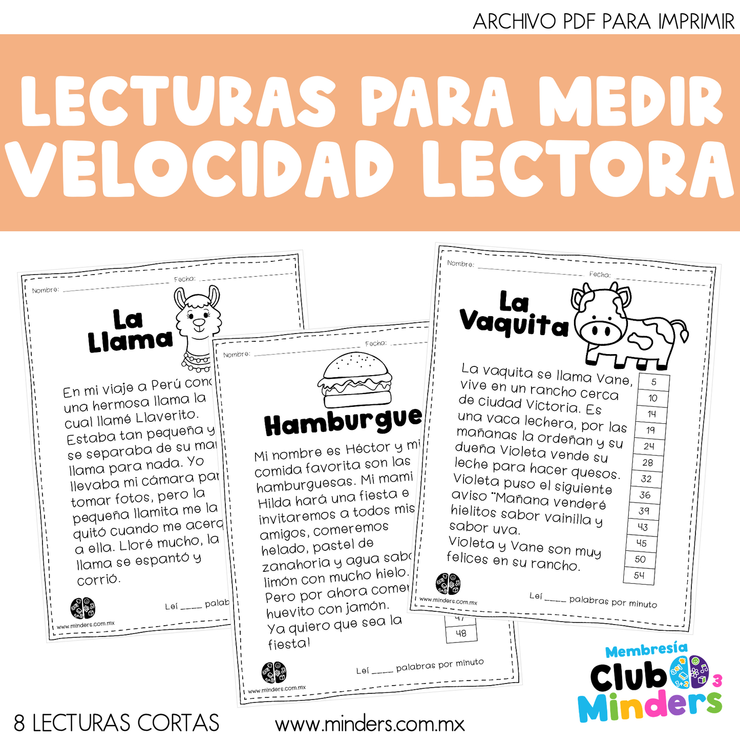 Lecturas para medir velocidad lectora
