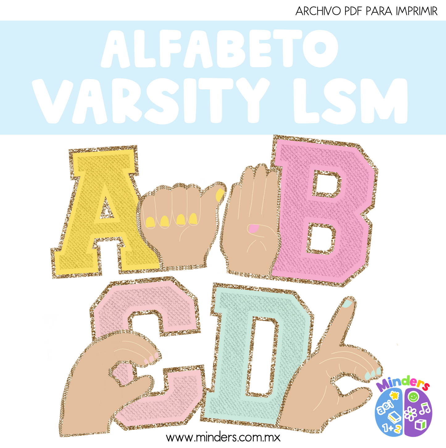 Alfabeto Varsity LSM