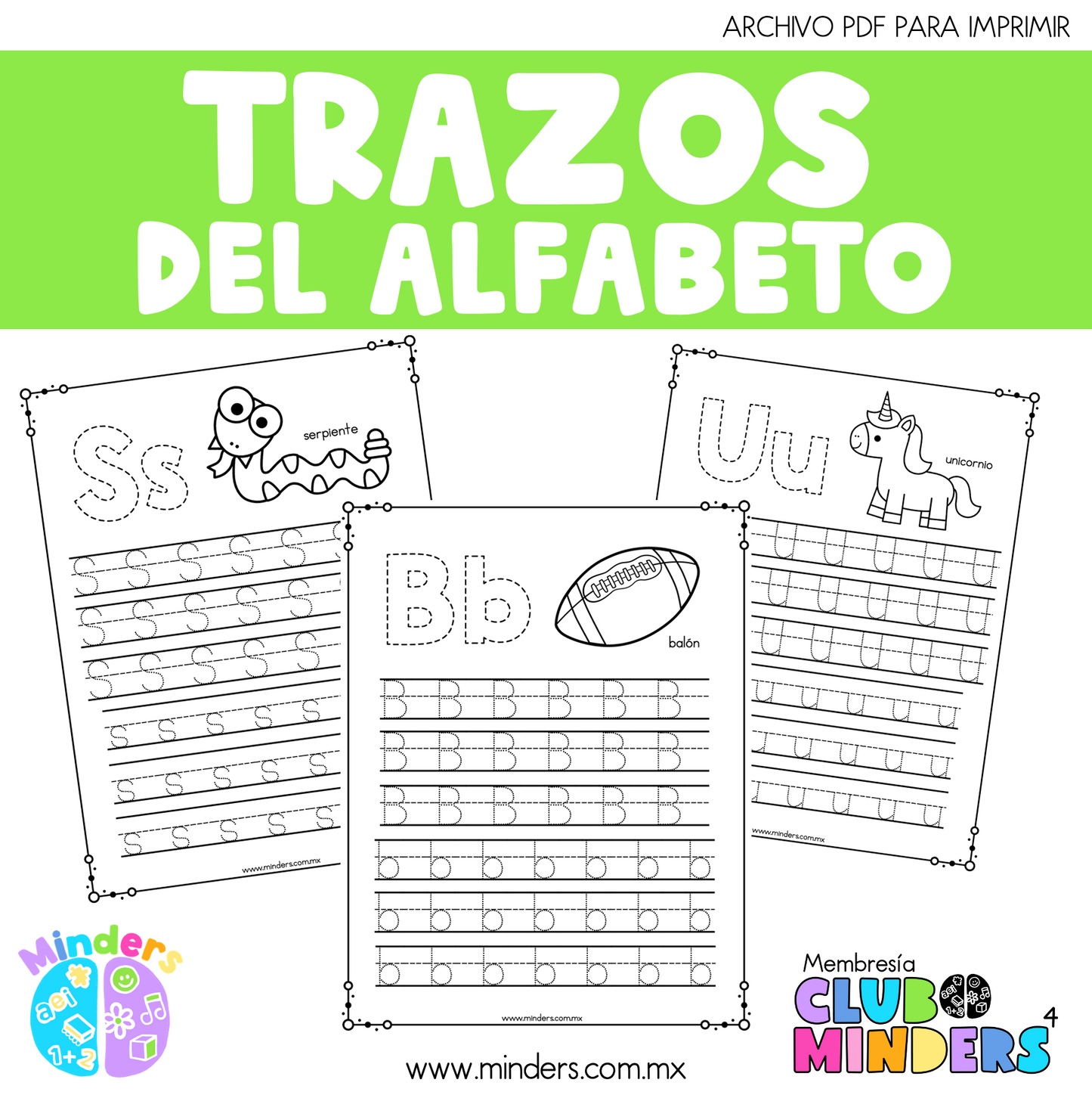 Cuadernillo de trazos del abecedario