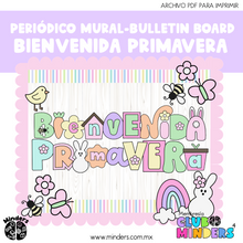 Cargar imagen en el visor de la galería, Periódico Mural - Bulletin board Bienvenida Primavera