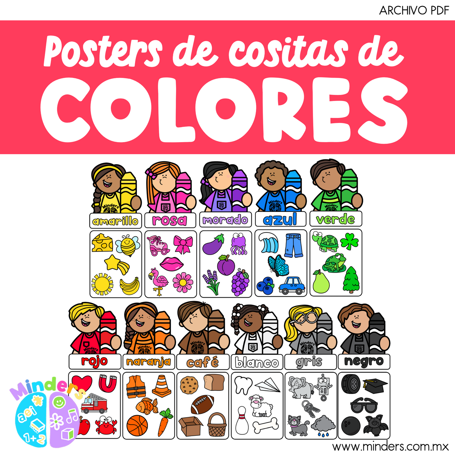 Posters de cositas de colores