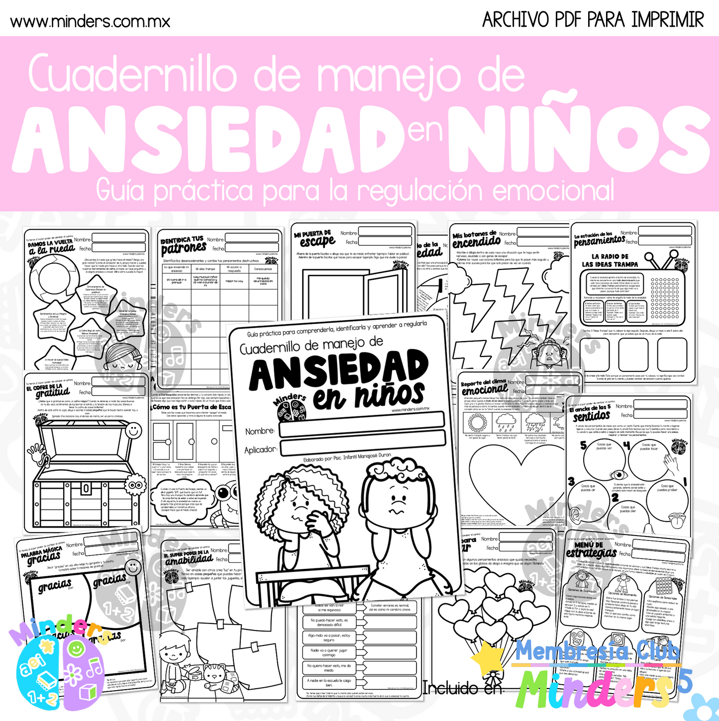 Cuadernillo de Manejo de Ansiedad en Niños: Guía Práctica para la Regulación Emocional