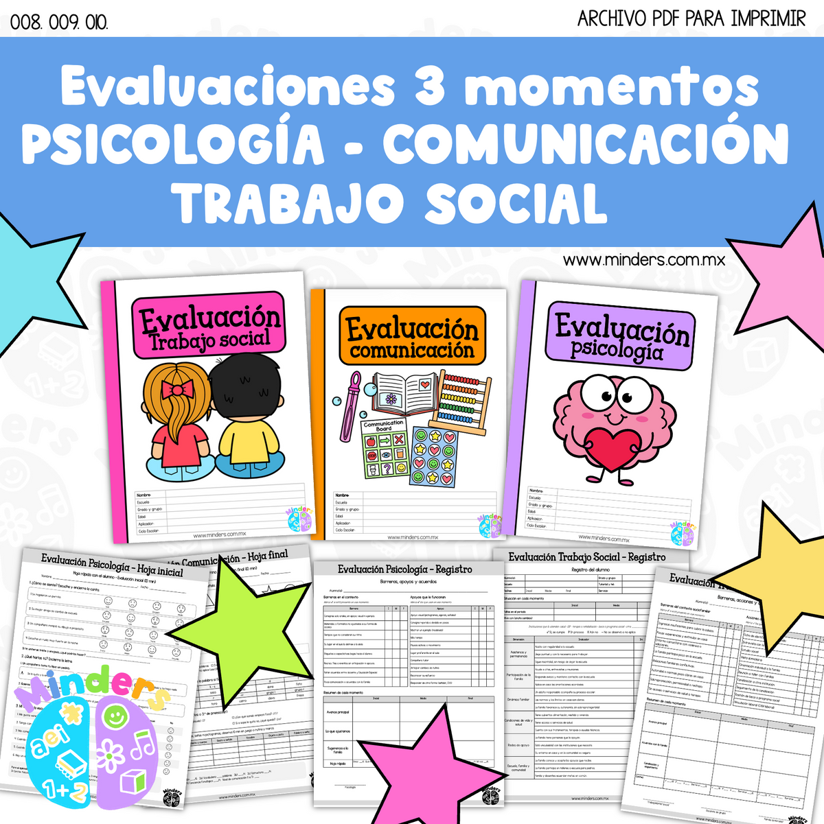Evaluaciones 3 Momentos Psicología - Comunicación - Trabajo Social - Exclusivo CM6