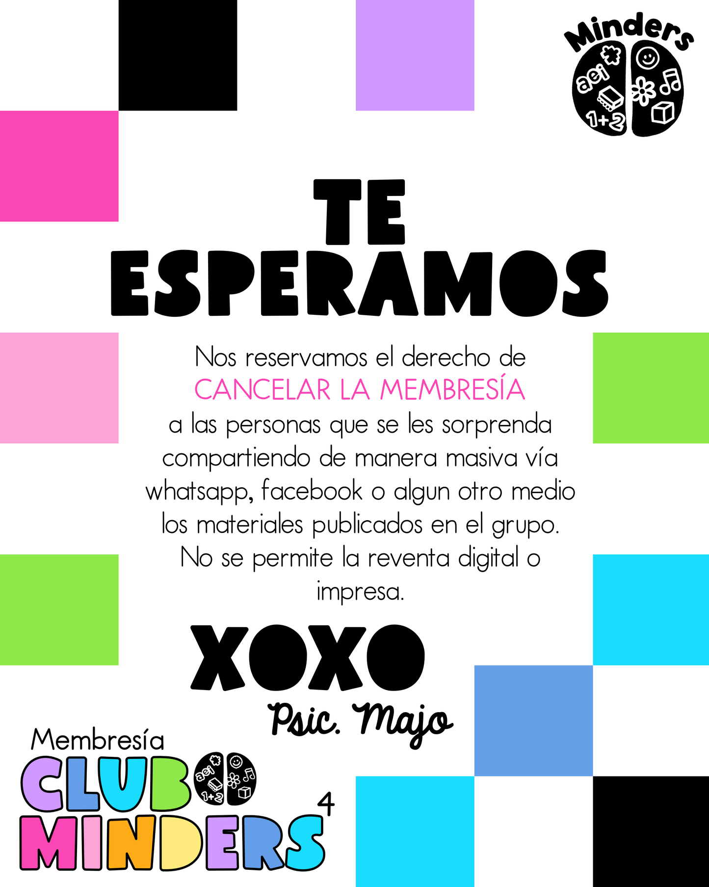 Membresía Club Minders 4