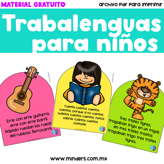 Trabalenguas para niños Material Gratuito
