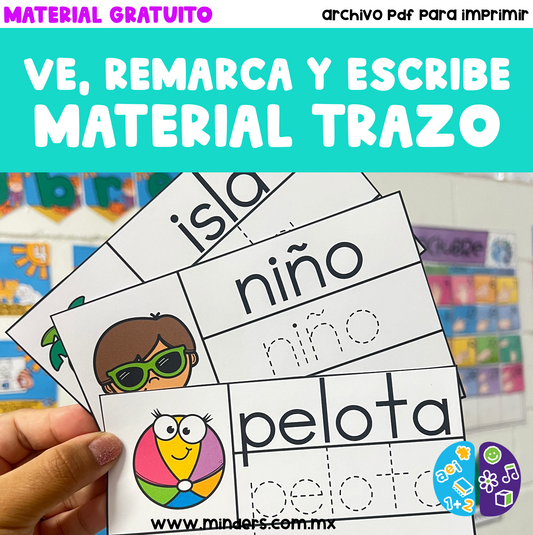 Ve, Remarca y Escribe - Material Gratuito