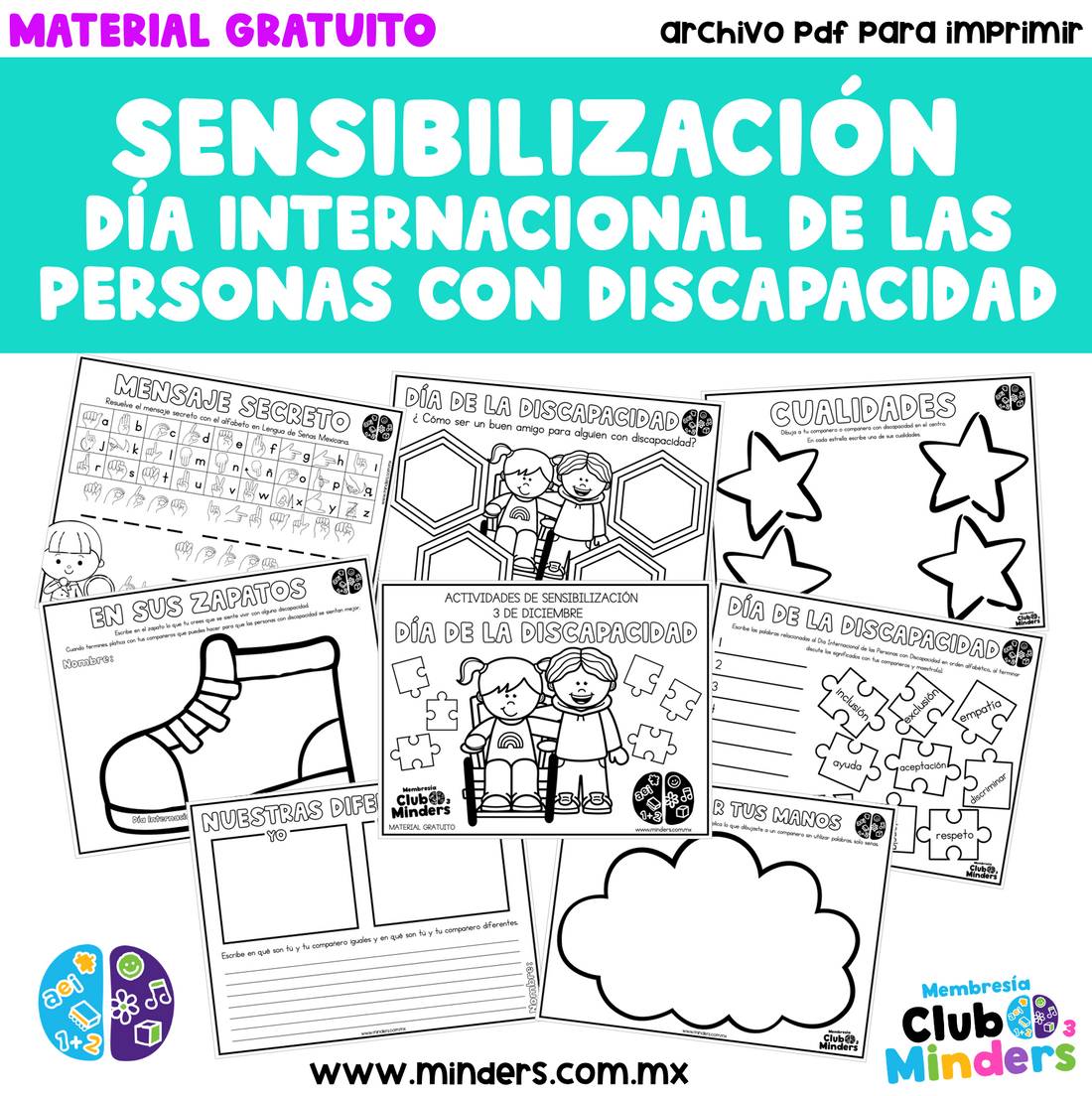 Actividades de Sensibilización Día de la Discapacidad - Material Gratuito
