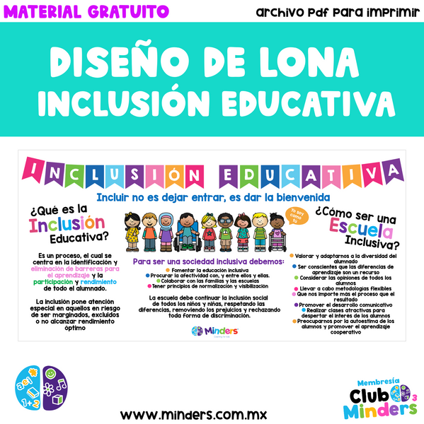 Diseño Lona Inclusión Educativa