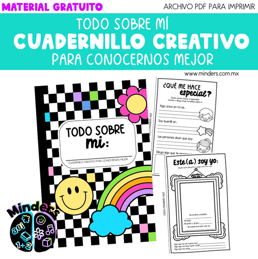 Cuadernillo creativo para conocernos mejor - Todo sobre mí  Material Gratuito