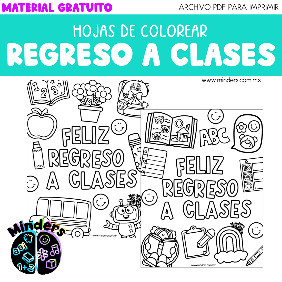 Hojas de colorear para el regreso a clases