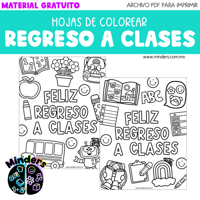 Hojas de colorear para el regreso a clases