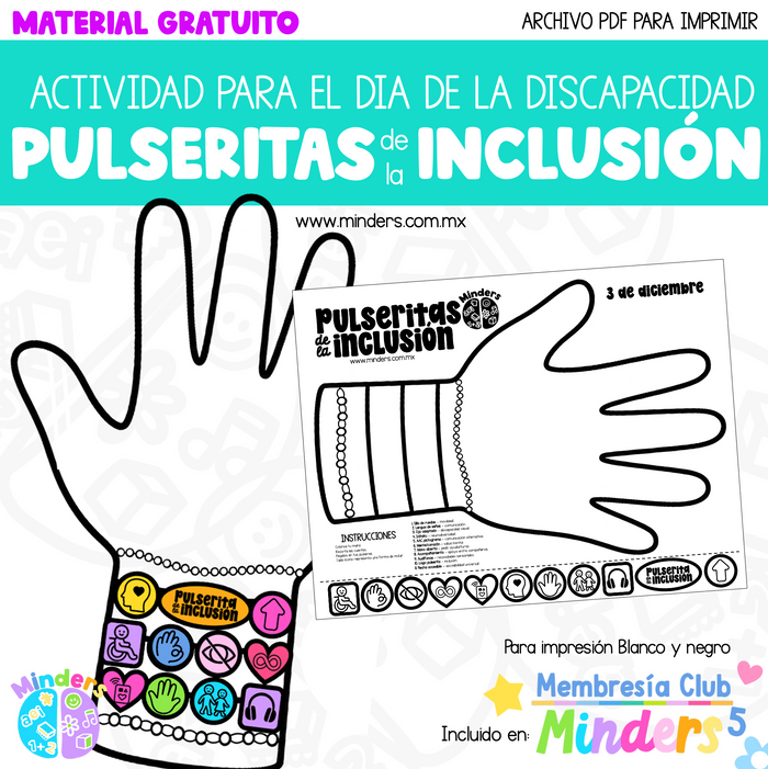 Pulseritas de inclusión - Actividad para el día de la Discapacidad