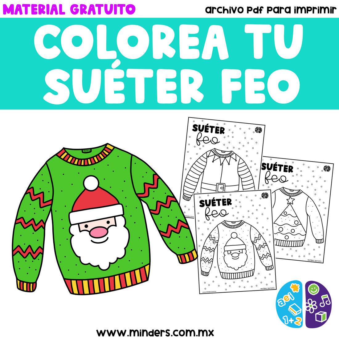 Colorea tu Suéter Feo - Material Gratuito