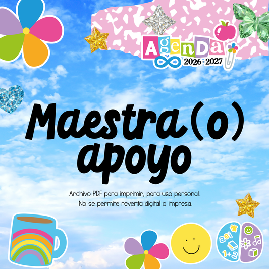 Agenda Digital PDF 2026-2027 - Maestra (o) de Apoyo