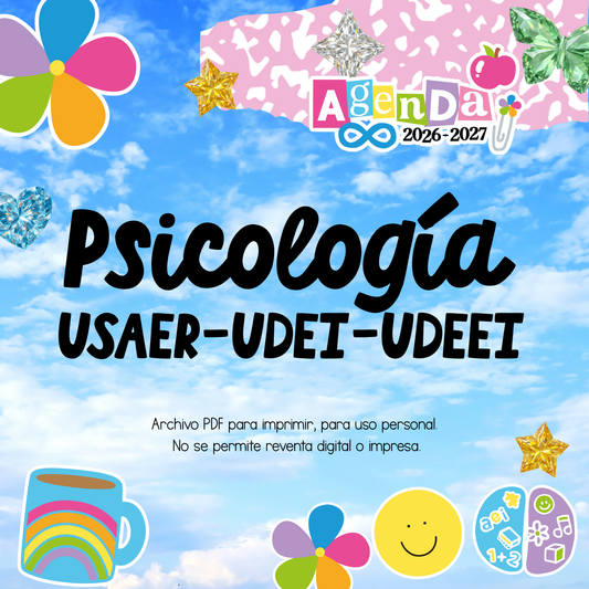 Agenda Digital PDF 2026-2027 - Psicología USAER - UDEI - UDEEI