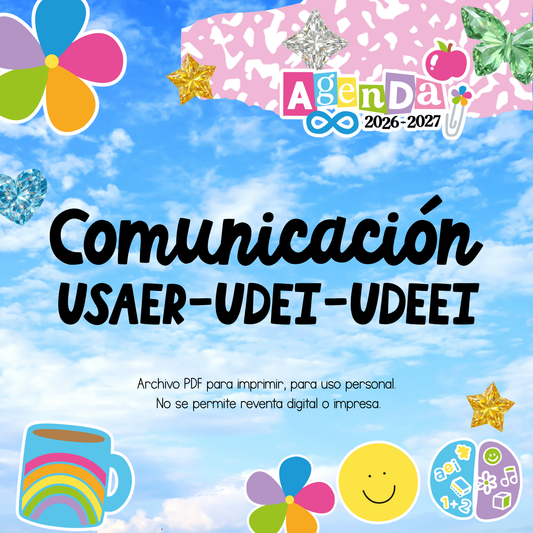 Agenda Digital PDF 2026-2027 - Comunicación USAER - UDEI - UDEEI