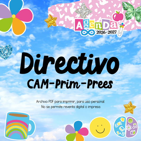 Agenda Digital PDF 2026-2027 - Directivo Primaria - Preescolar - CAM