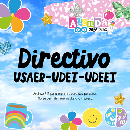 Agenda Digital PDF 2026-2027 - Directivo USAER - UDEI - UDEEI
