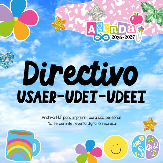 Agenda Digital PDF 2026-2027 - Directivo USAER - UDEI - UDEEI