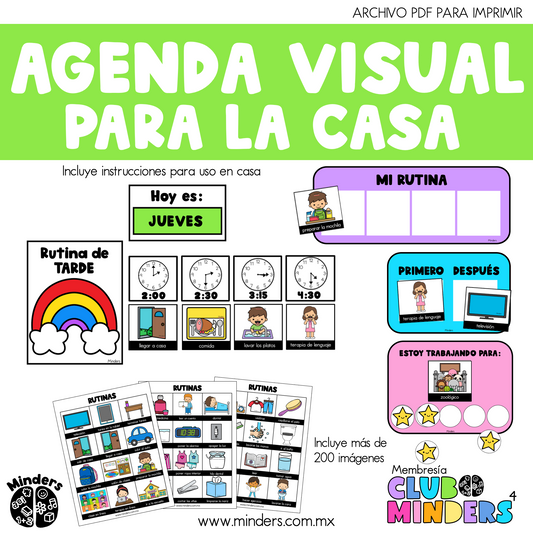 Agenda visual para la casa