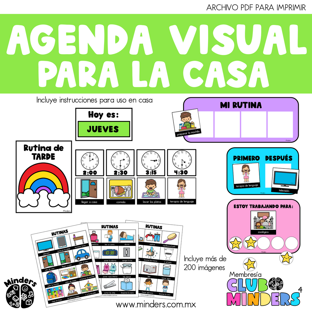 Agenda visual para la casa