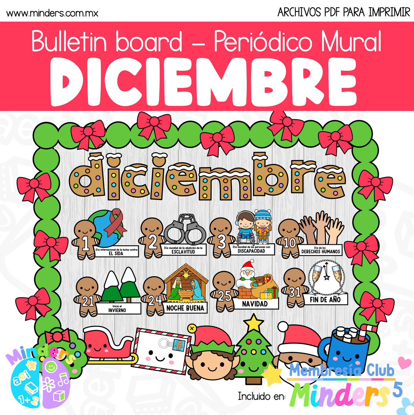 Murales Efemérides para todo el año - Growing Bundle