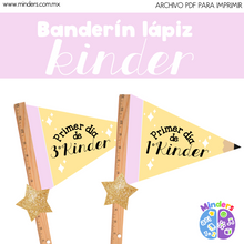 Cargar imagen en el visor de la galería, Banderín Lápiz
