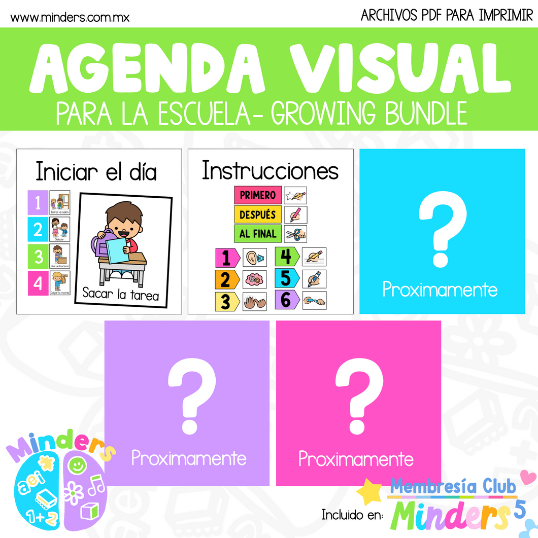 Agenda Visual para la Escuela – Growing Bundle