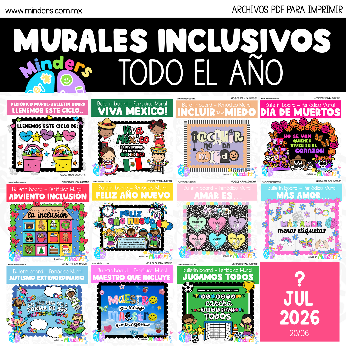 Murales inclusivos para todo el año - Growing Bundle