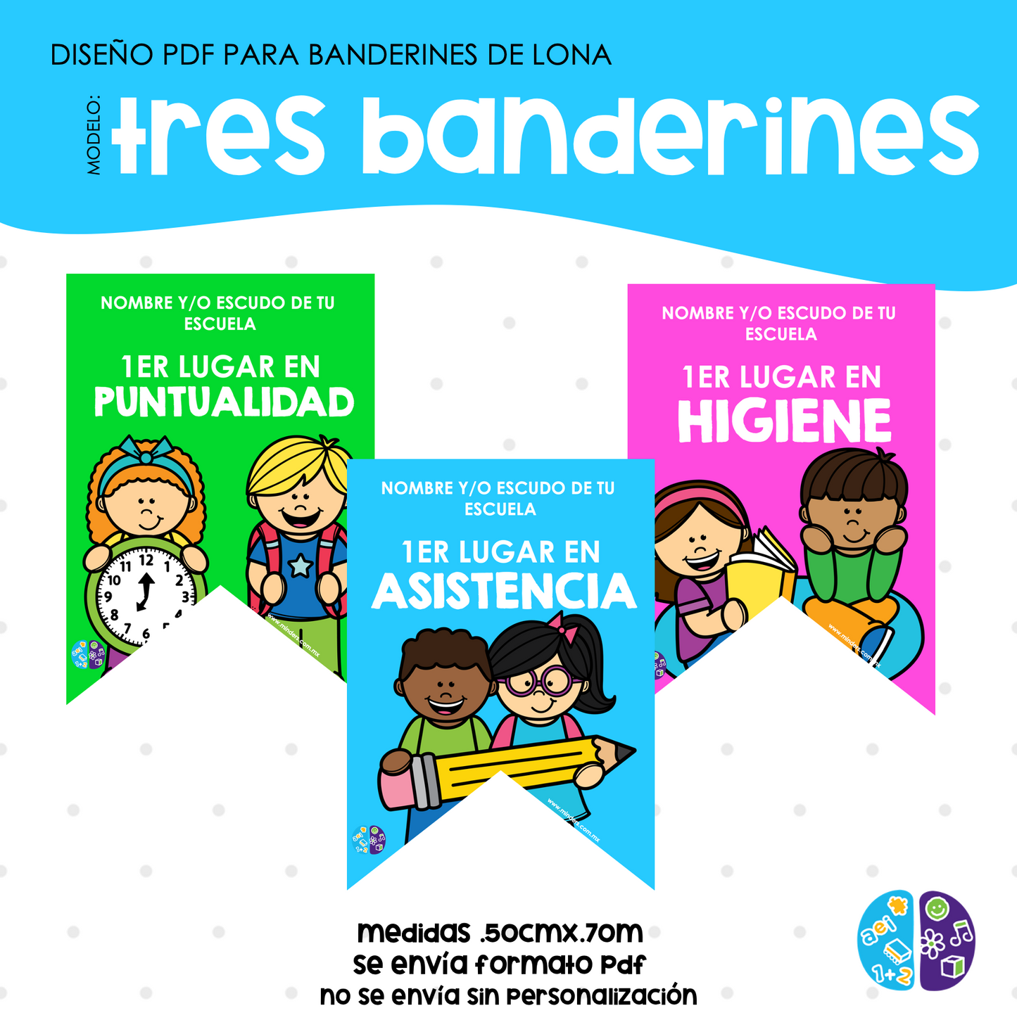 Diseño Banderines de Lona