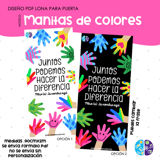 Colorful Hands Canvas Design