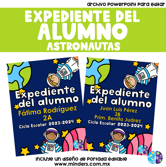 Portada Expediente del Alumno Astronautas