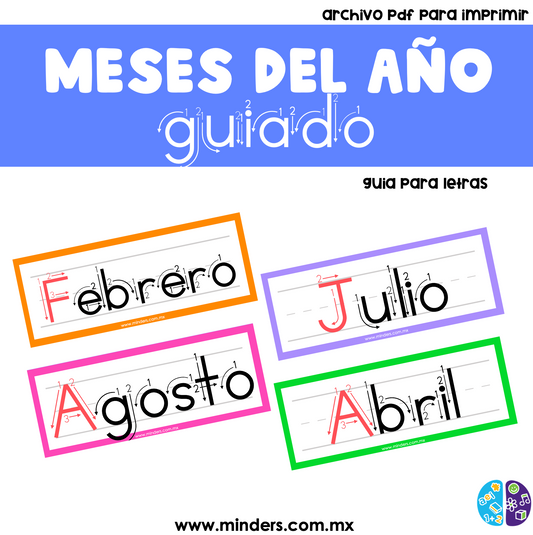Los meses del año guiado