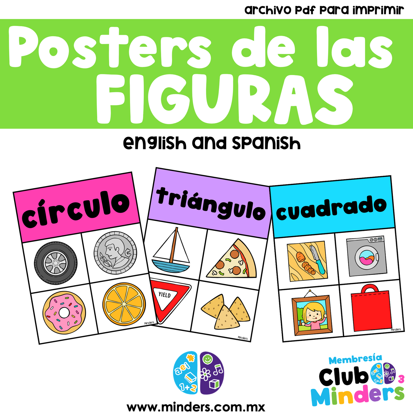 Posters of geometric figures