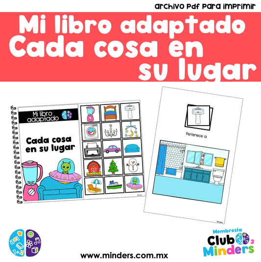 Mi libro adaptado - Cada cosa en su lugar