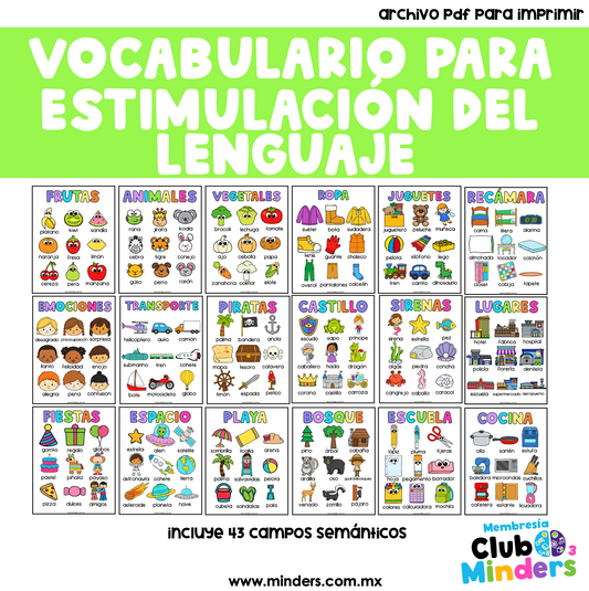 Vocabulary for Language Stimulation