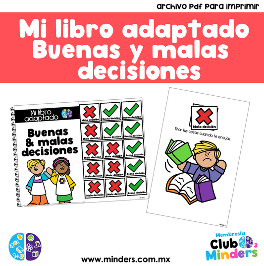 Mi libro adaptado - Buenas y malas decisiones