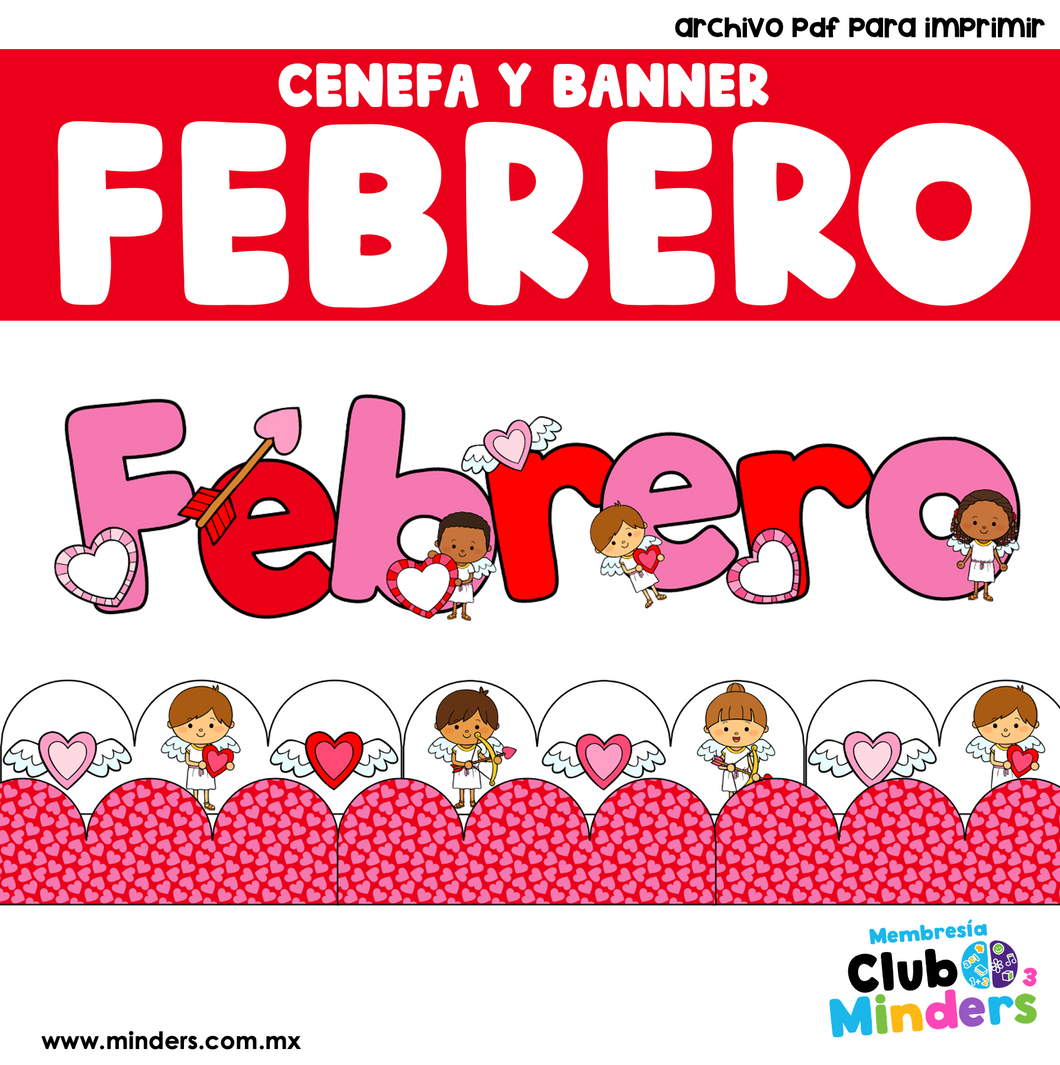 Cenefa y Banner de Febrero