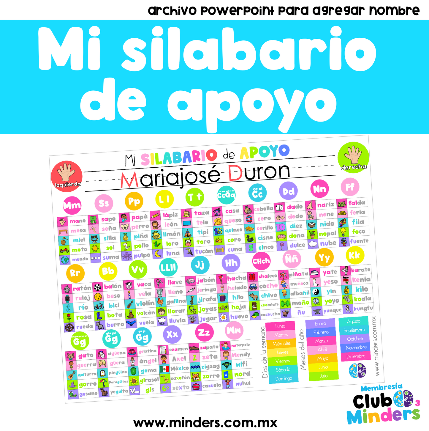 Mi silabario de apoyo
