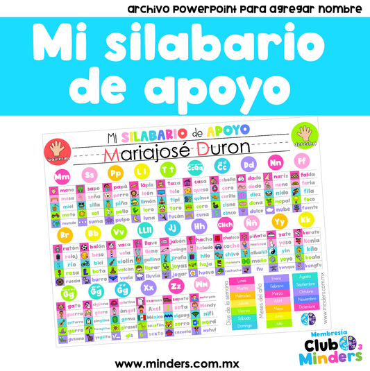 Mi silabario de apoyo