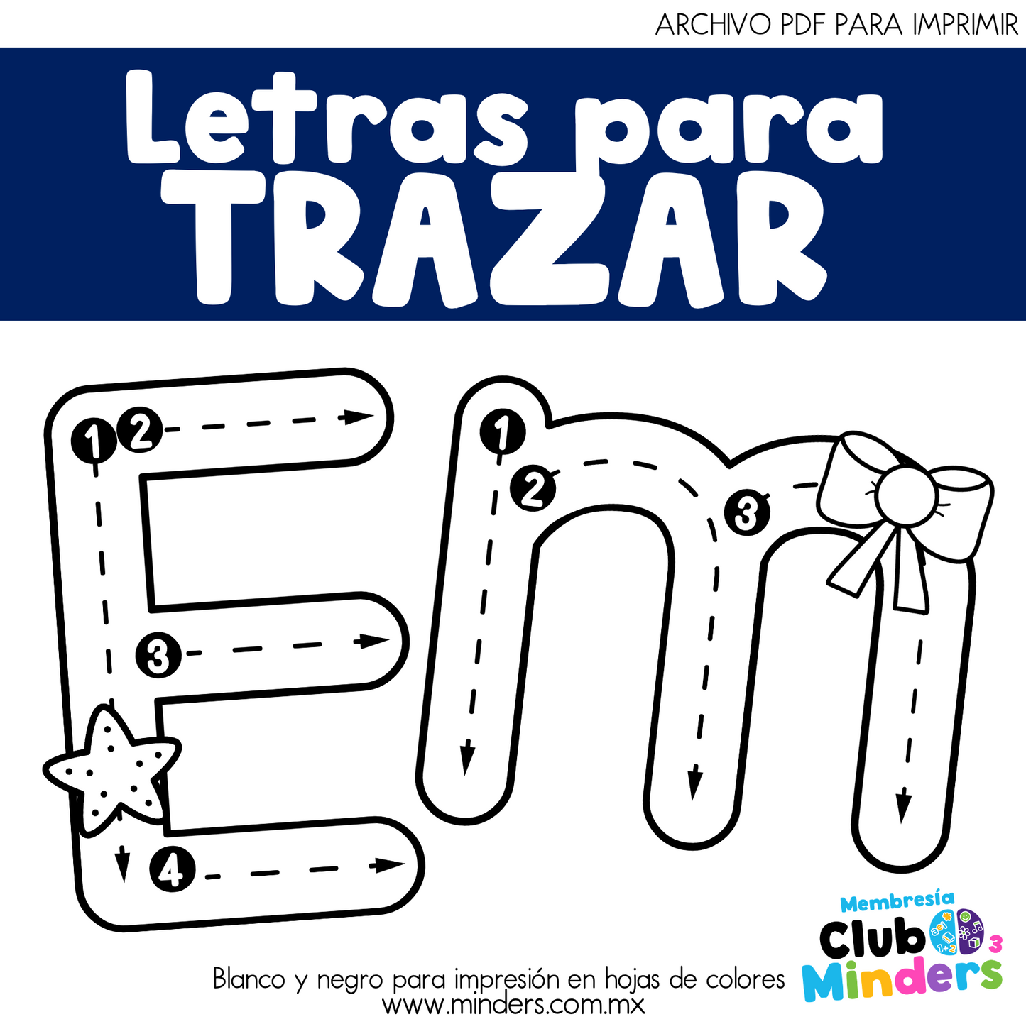 Letras para trazar