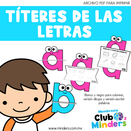 Títeres de las letras