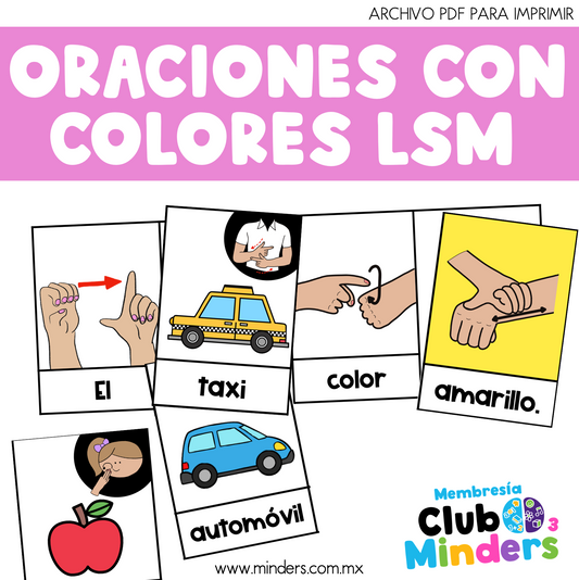 Oraciones con colores LSM