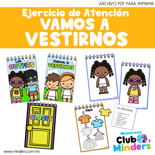 Ejercicio de Atención - Vamos a vestirnos!