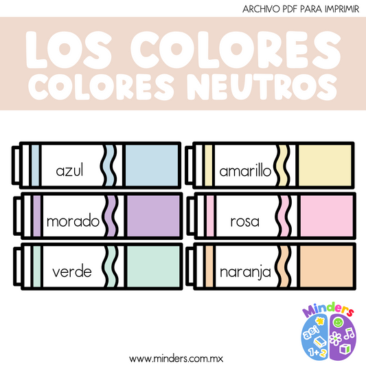 Los colores - colores neutros