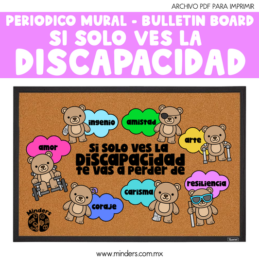 Si solo ves la discapacidad -  Periodico Mural/Bulletin board